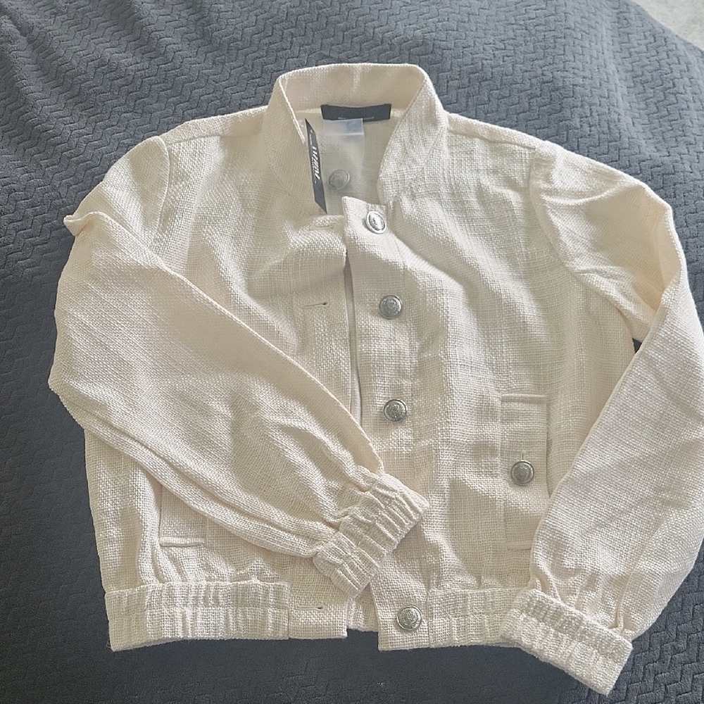 White House Black Market | Tweed Bomber Jacket